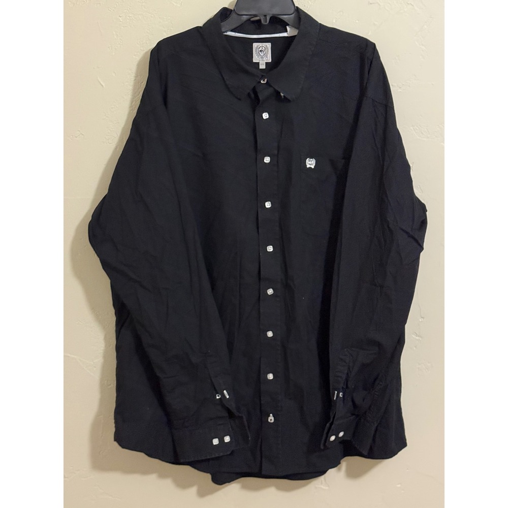 Cinch Shirt XXXL Black Western Button Up Long Sleeve Cowboy 100% Cotton